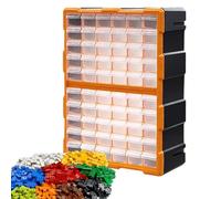 Boîte à outils pour enseignant, 60 compartiments, organiseur de maquillage | Organiseur d'outils avec verrous sécurisés pour scrapbooking, loisirs artistiques, boulons et écrous