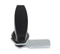 Boîte à outils pour porte de garage et armoire industrielle avec poignée en T avec fixation arrière en alliage de zinc (noir)