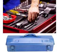 Boîte à Outils Pratique de Stockage d'Outils de Réparation Bleu de Forte capacité pour Le Stockage des Outils de Maintenance, Neuf (43 * 18 * 11 (410))