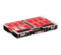 Boite à outils - QBRICK - Organizer L System ONE - 16 compartiments - Rouge - Robuste