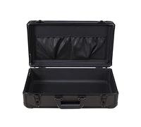 Boîte à Outils Rigide en Aluminium Portable, Mallette Noire, Mallette de Transport en métal verrouillable, Multi-Tailles, équipement de caméra, boîte de Transport d'outils (sans éponge 47x25x12cm)