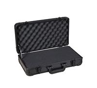 Boîte à Outils Rigide en Aluminium Portable, Mallette Noire, Mallette de Transport en métal verrouillable, Multi-Tailles, équipement de caméra, boîte de Transport d'outils (avec éponge 47 x 25 x