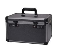 Boîte À Outils Rigide En Aluminium Portable, Organiseur Et Rangement Pour Outils, Mallette De Transport Pour Pc, Appareil Photo, Équipement, Coffre Avec Mousse Amovible Et Double Verrouillage Par Mot