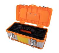 Boîte à outils robuste avec mécanisme de verrouillage et compartiments amovibles pour une meilleure organisation des outils (35,6 cm)