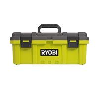 RYOBI - Boîte à Outils RSTB19 - Capacité 27 L, Attaches Métal, parfait pour Bricolage, caisse à outils avec rangement, Pratique et Solide