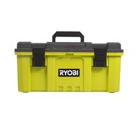 RYOBI - Boîte à Outils 56 cm - Capacité 39 L, Attaches Métal, Compartiments Embouts sur le Couvercle, Poignée ABS Renforcée, Résistante à l’Eau - RSTB21
