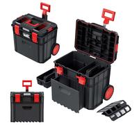 Boîte à outils sur roues avec tiroir boîte à outils boîte à outils noire