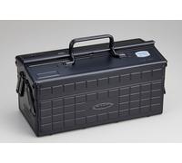 Boîte à outils TOYO Steel ST-350BK 2 étages noire double porte ouverte...