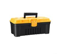 Boîte à outils utilitaire avec étagères internes et conteneur de petites pièces pour une organisation efficace des outils de rénovation et du matériel de bricolage (33 cm B)