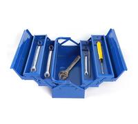 Boîte à outils vide en métal avec 5 compartiments