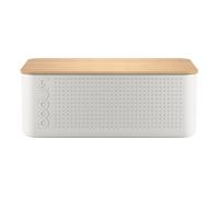 Boite à pain - BODUM - 11555-913 - Grand modèle - Couvercle bambou - Blanc