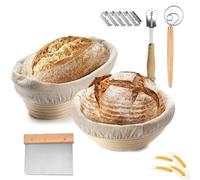Boîte à Pain avec Sac en Lin, Panier à pain pour Une fraîcheur Durable, Boîte de rangement,Rangement à pain,Conteneur à pain,Récipient de Stockage pour Cuisine,Grillé,Crackers,Croustillant