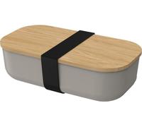 Boîte à pain"Beech" avec couvercle en bambou - Lunchbox To Go pour enfants et adultes - idéal pour l'école et le bureau - noisette/naturel