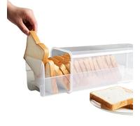 Boite a Pain, Boite a Pain de mie Hermétique avec Tiroir & Couvercle, Rangement Pain Boite Stockage de Pain Plastique Verticale pour le Garder Frais, distributeur de Pain Perdu Transparent