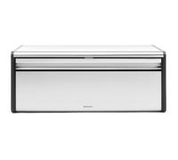 Brabantia Fall Front Boîte à Pain - Grande Boîte de Rangement pour le Pain, les Bagels, les Petits Pains - Design peu Encombrant avec Dessus Plat