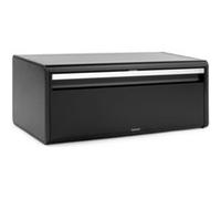Brabantia Fall Front Boîte à Pain - Grande Boîte de Rangement pour le Pain, les Bagels, les Petits Pains - Design peu Encombrant avec Dessus Plat