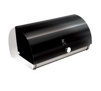 Berlinger Haus, Boîte à pain, noir argent, Collection Black Silver, Couleur métallique moderne, Facile à ouvrir et fermer, Qualité supérieure acier inoxydable