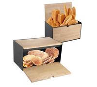 Boîte à pain double face KLAUSBERG KB-7386 noire