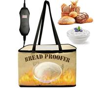 Boîte à pain électrique pliable avec contrôle de la température de 10 à 45 °C et minuterie de 0 à 12 h, boîte de fermentation isolée de 30 L pour levain, pizza, yaourt et bricolage