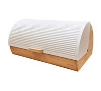 Boîte à Pain en Bois de Bambou Couvercle Coulissant, Bread Box Conserver Painen