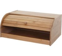 Boîte À Pain En Bambou Hwc-B80, Couvercle Coulissant 17x40x28cm, Sans Tiroir Multicolore