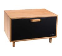 Boîte à pain - KLAUSBERG - KB-7399 - Bambou - Acier - Noir - 38x26x23 cm