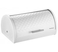 Boîte à pain - KLAUSBERG - KB-7541 - Métal blanc - Design moderne - Couvercle diamanté