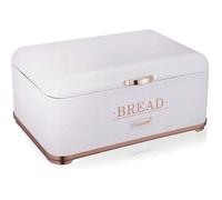 Boîte à pain - Maestro - MR1677 - Métal - Rectangulaire - Blanc, Or