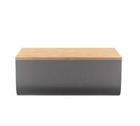 Alessi Boîte à pain Mattina gris foncé LxlxH 34x21x14cm