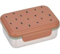 Boîte À Pain Pour Enfants Boîte À Lunch En Acier Inoxydable Boîte À Déjeuner Durable Jardin D'enfants École/Happy Prints Caramel.[G1253]