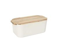 Boîte à Pain PRELON avec Planche en Acacia Bois 12x33xH19cm