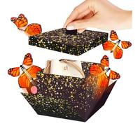 Boîte à Papillon Volant - Coffret D'Arrangements Photos | Boîte d'Anniversaire Papillon | pour Jouets Fleurs Anniversaire Nouvel An Remise des Diplômes Printemps Noël Mariage