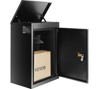 Boîte à paquets VEVOR 39x27x52,2cm Boîte à paquets en acier galvanisé 0,8mm Boîte à paquets avec serrure à combinaison Boîte à lettres Compartiment à paquets capacité de poids 15-20kg Boîte à lettres 