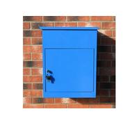 Boîte à Parcels Murale Bleu 58 cm Sécurisée Large Colis Lettres 5 Clés INCLUS Bleu G