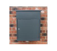 Boîte à Parcels Murale Gris 58 cm Sécurisée Large Colis Lettres 5 Clés INCLUS