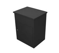 Boîte à Parcels Murale Noir 58 cm Sécurisée Large Colis Lettres 5 Clés INCLUS