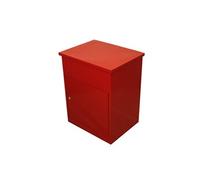 Boîte à Parcels Murale Rouge 58 cm Sécurisée Large Colis Lettres 5 Clés INCLUS