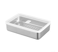 Boîte à pâte en acier inoxydable avec joint en silicone intégré et valve de ventilation pour une fermentation équilibrée et un risque de séchage réduit (800 ml)
