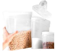 Boîte à pâtes 3x Conteneur alimentaire Conteneur en plastique pour aliments en vrac 1, 2, 4 L