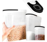 Boîte à pâtes 3x Conteneur alimentaire Conteneur en plastique pour aliments en vrac 1, 2, 4 L