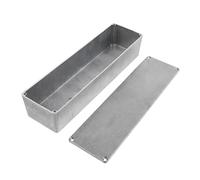 Boîte à Pédales Moulée sous Pression en Aluminium Argentée 1032l | Enceinte D'effet, Boîtier de Remplacement pour Guitare, Accessoire Pratique en Métal, Finition Argenté