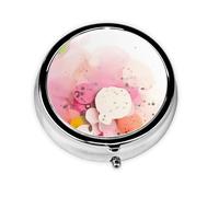 Boîte à pharmacie à trois compartiments Rose Paper Cutting Arta qui peut être placée dans votre poche ou votre sac à main et peut stocker des vitamines.