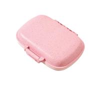 Boîte à pharmacie en plastique transparent 8 compartiments indépendants et portables faciles d'accès avec bouton poussoir pour la gestion des médicaments