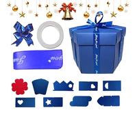 Boîte À Photos DIY - Boîte D' Cadeau 8 Canapés Reutilisables, Fournitures D'Emballage D'Anniversaire Personnalisable Avec Rubans Et | Pour le Mariage des Parents, Amis, Étudiants à Val