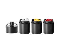 Boîte À Pilules Aluminium Multi-Compartiments avec | Boîtes à Pilules Portables et Organisateur de Suppléments Pour Compléments Alimentaires Camping Randonnée Sports