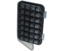 Boîte à pilules de voyage étanche et étanche à l'humidité Conteneur de médicaments compact avec compartiments quotidiens Organisateurs de médicaments chroniques
