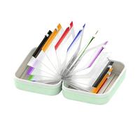 Boîte à pilules de voyage portable avec pochettes à médicaments amovibles et poches en filet pour une gestion quotidienne facile des médicaments à à code couleur