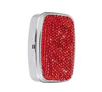 Boîte à pilules élégante étincelante avec 2 compartiments - Élégante boîte à pilules incrustée de diamants - Boîte de rangement pour poche ou