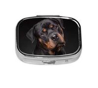 Boîte à pilules, étui à pilules, organisateur de médicaments, boîte à pilules de voyage, organisateur de pilules, porte-pilule,Rottweiler - Aimer, confiant et fidèle