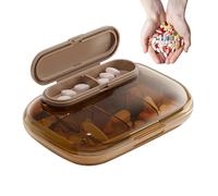 Boîte à pilules hermétique, porte-pilules de voyage - Organisateur de médecine de voyage | Étui de voyage Porte-pilules, Conteneur quotidien pour pilules, Collier de médicament